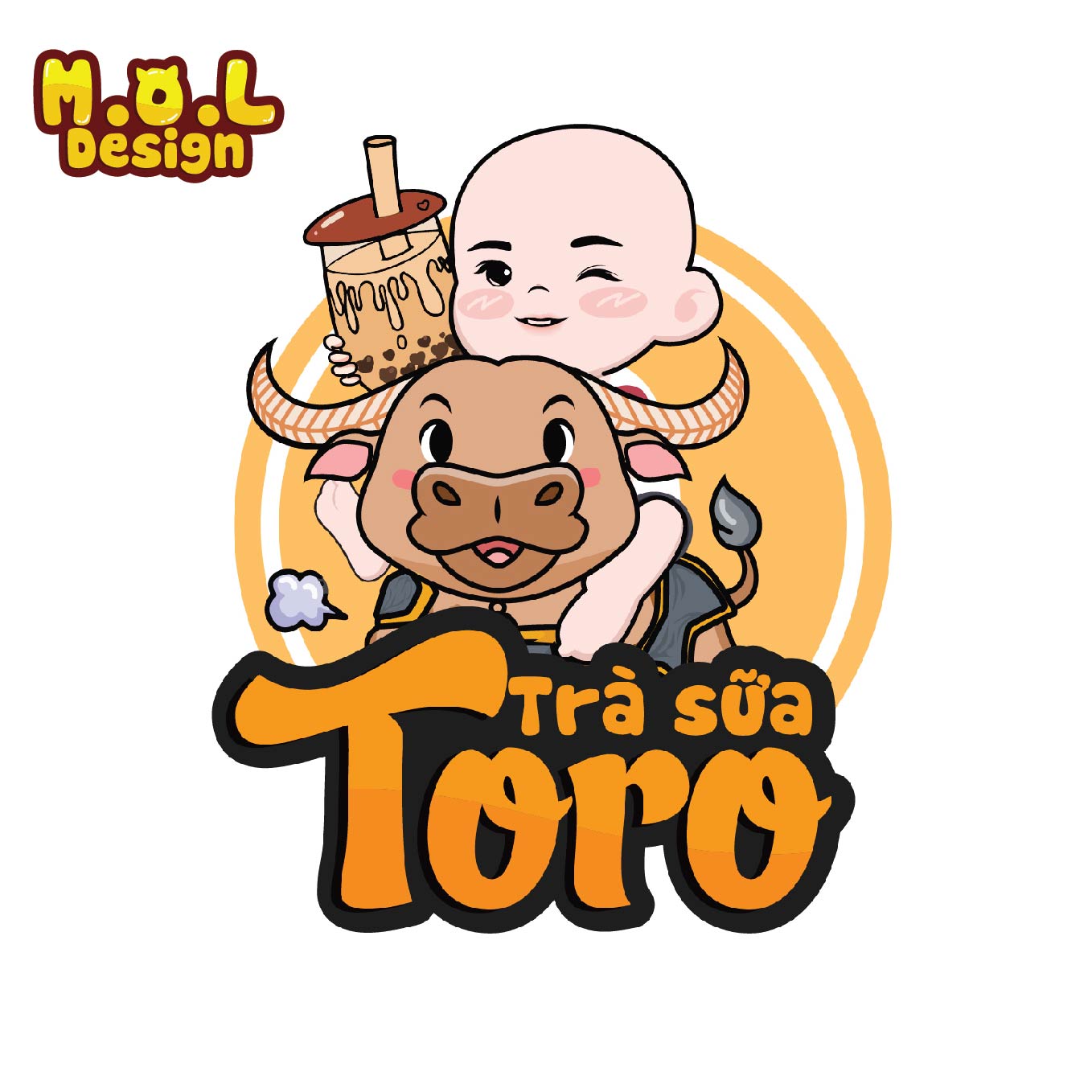 mau logo quan tra sua dep