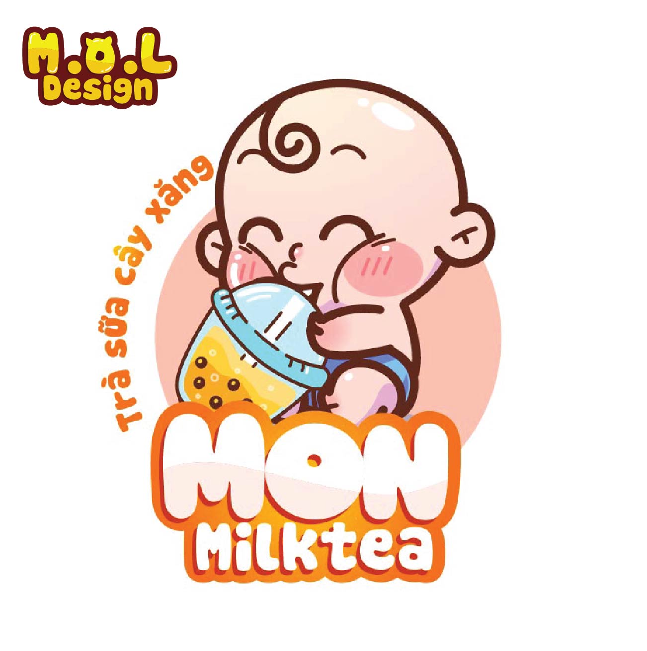 mau logo quan tra sua dep