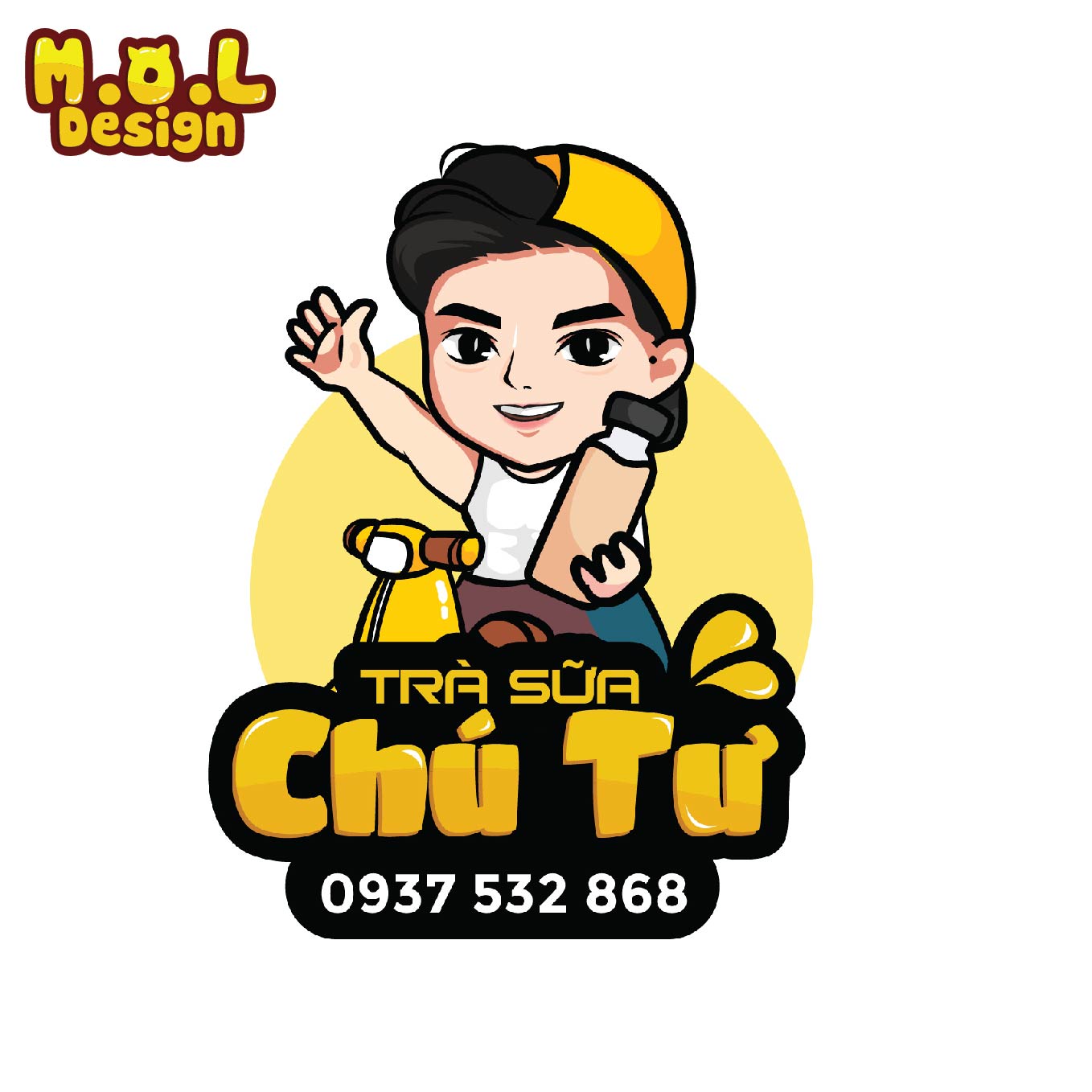 mau logo quan tra sua dep