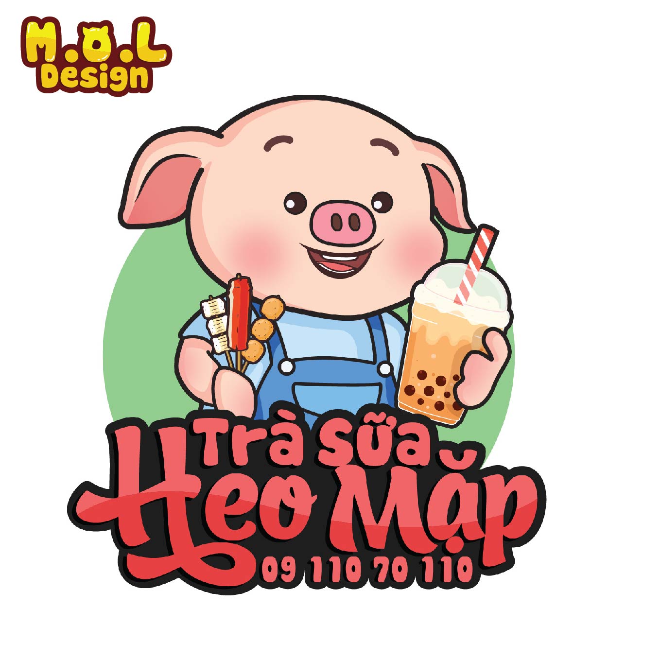 mau logo quan tra sua dep