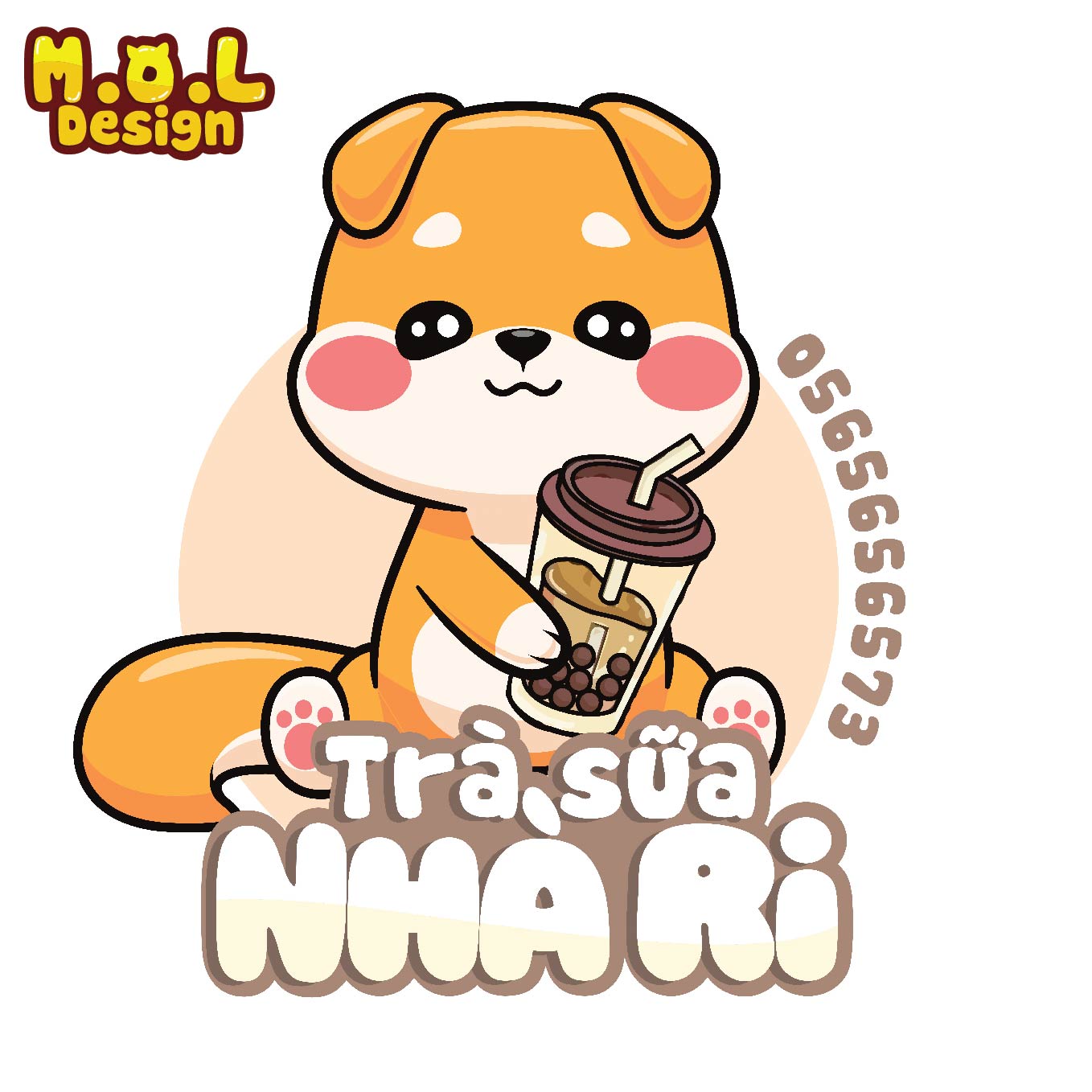 mau logo quan tra sua dep