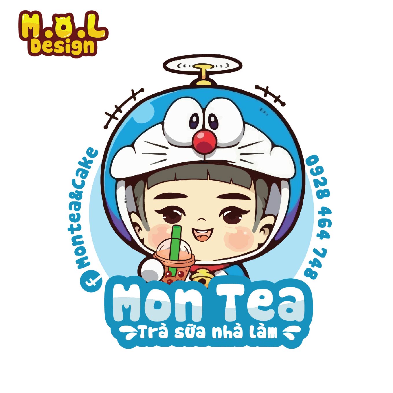 mau logo quan tra sua dep