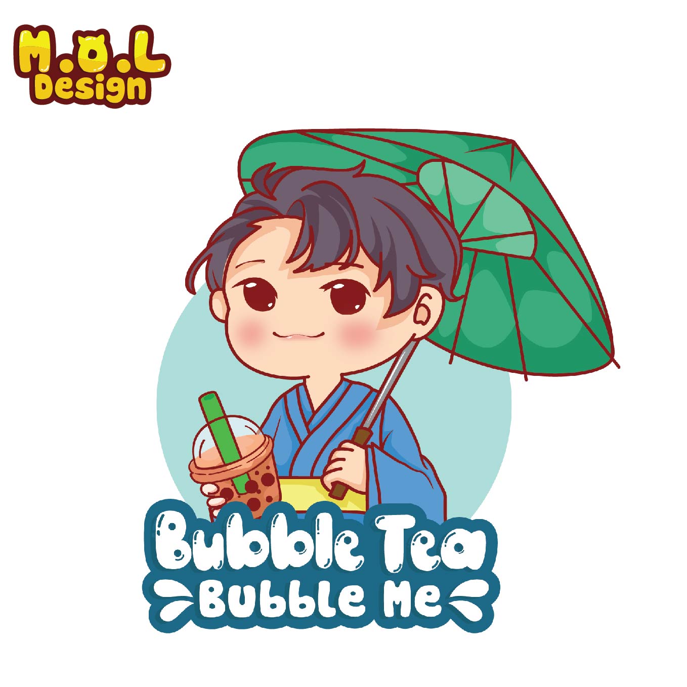 mau logo quan tra sua dep