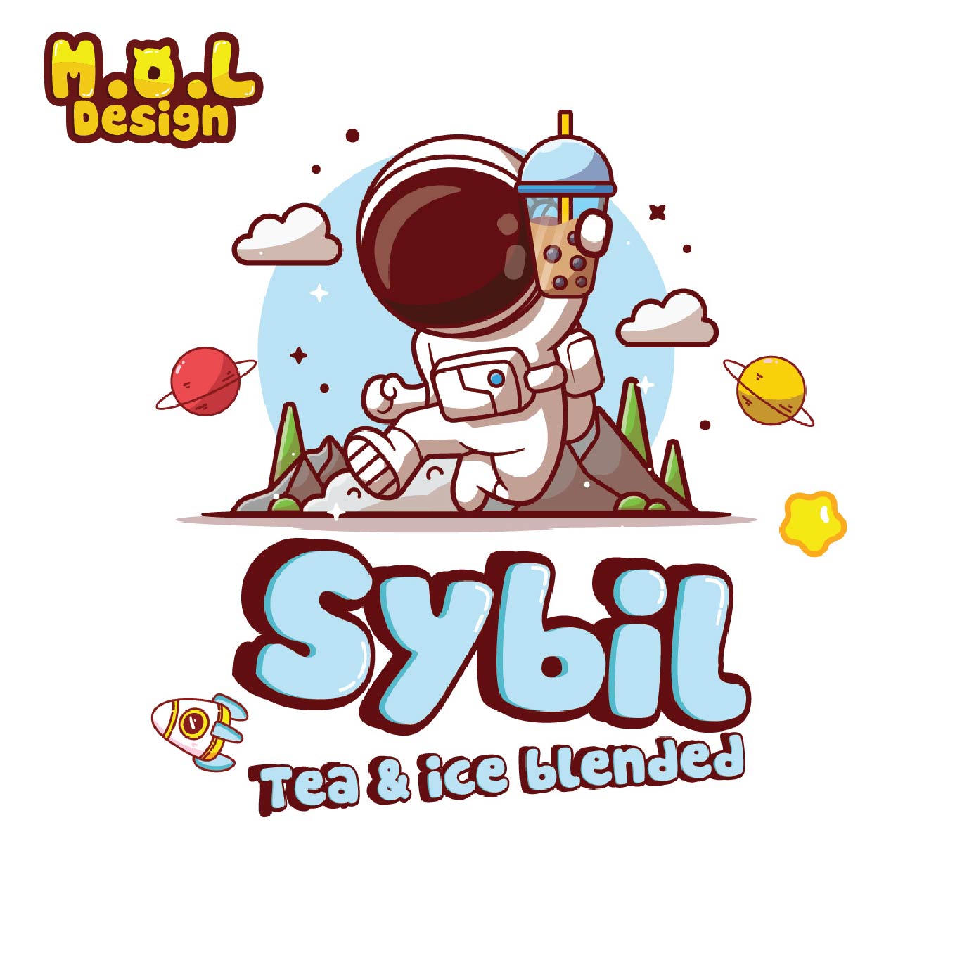 mau logo quan tra sua dep