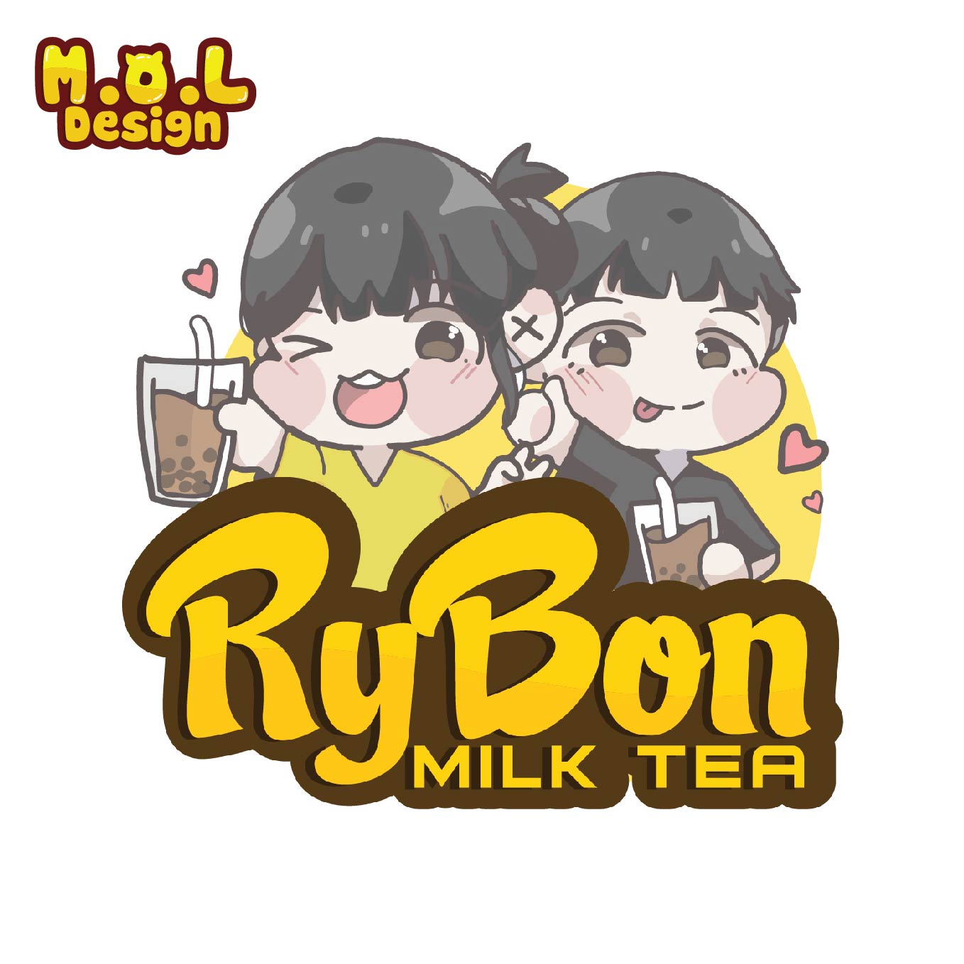 mau logo quan tra sua dep